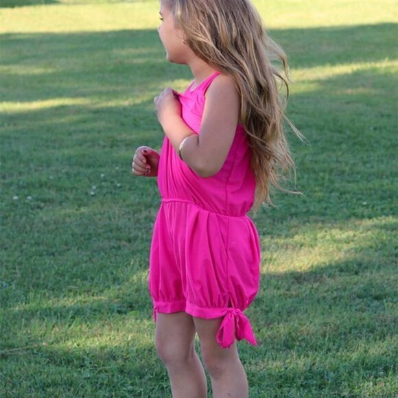 FUCHSIA Sheer Romper - Picture 2 of 4